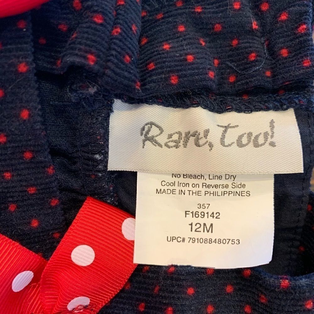 Ladybug Corduroy Jumper 12M by Rare Too! - Picture 8 of 9